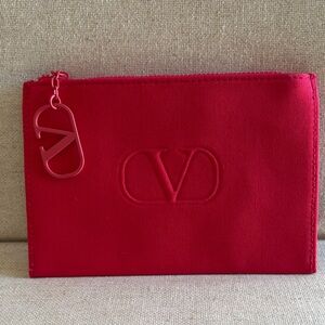 Valentino VLogo Red Pouch